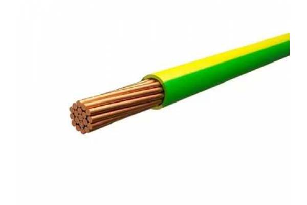 Провод ПуГВ 1х1 Ж/З 450/750В (бухта) (м) ЭЛЕКТРОКАБЕЛЬ НН M0001035