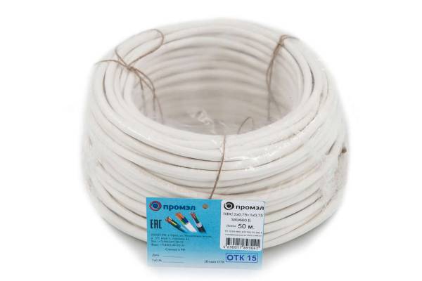 Провод ПВС 3х0.75 Б (бухта 50м) (шт) Промэл 13321590