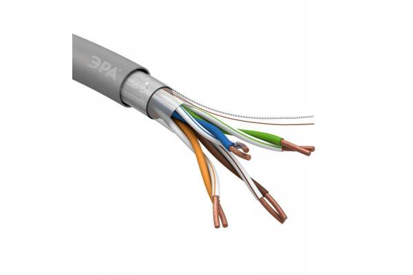Кабель  FTP 4x2x24 AWG Cat5e CU PVC 305м (м) ЭРА Б0044688