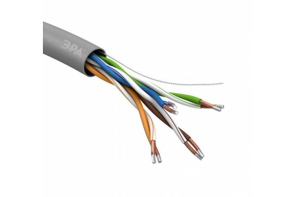 Кабель  UTP 4x2x24 AWG Cat5e CCA PVC 305м SIMPLE (м) ЭРА Б0044434