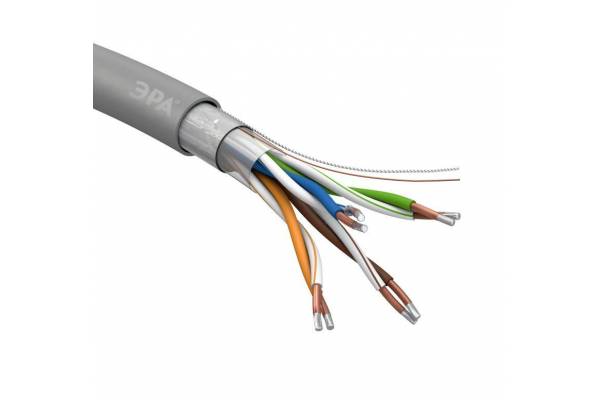 Кабель  FTP 4x2x24 AWG Cat5e CCA PVC 305м SIMPLE (м) ЭРА Б0044440