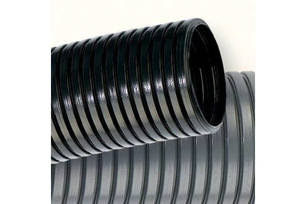 Труба гофрированная ПА d17мм ПВ-2 Dвн.16.8мм Dнар.21.2мм без протяж. черн. (уп.50м) DKC PA601721F2