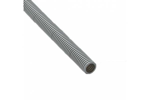 Труба гофрированная ПВХ d20мм с протяжкой сер. (100м) Ruvinil 12001(100)