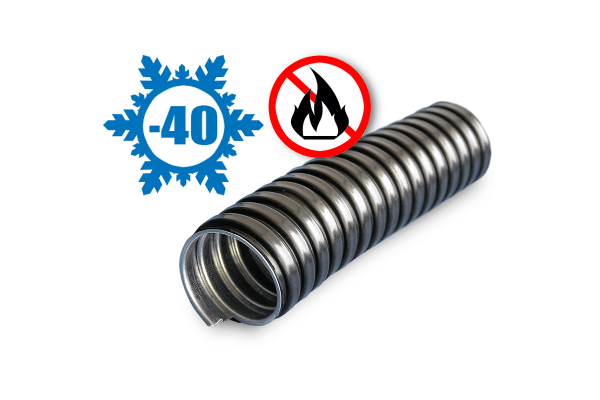 Металлорукав в ПВХ изоляции МРПИ НГ 38 d38мм без протяжки черн. (уп.20м) ЗЭТАРУС zeta42216