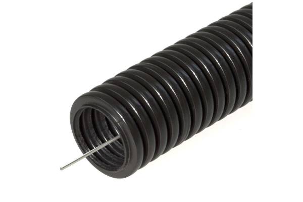 Труба гофрированная ПНД d32мм с протяж. черн. (уп.50м) Урал Пак ГФ-1100032-050