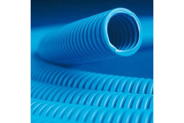 Труба гофрированная ППЛ d20мм легкая с протяж. син. (уп.100м) DKC 11920