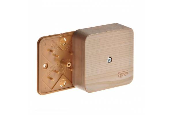 Коробка распределительная ОП 79х79х32мм IP40 сосна (светл. основа) Ruvinil 65004-27М