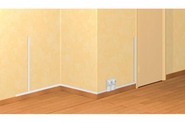 Кабель-канал 1-секц. 20х12.5 L2100 пластик DLPlus без перегородки бел. Leg 030008