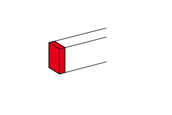 Заглушка торцевая для односекционных кабель-каналов DLP 35/50х80 Leg 010722