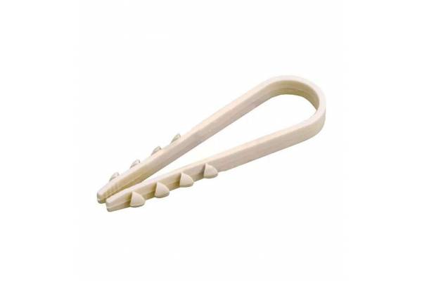 Дюбель-хомут 11-18 для круглого кабеля бел. (уп.100шт) REXANT 07-4502