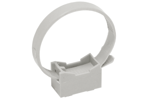 Держатель хомутный для труб со стяжкой CFF1 d16-32 сер. IEK CTA10MP-CFF132-K41-100