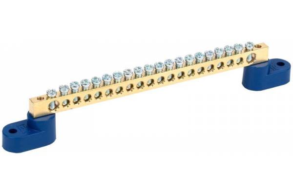 Шина нулевая ШНИ-6х9-20 У2-С на 2-х. угл. изол. IEK YNN10-69-20C2-K07