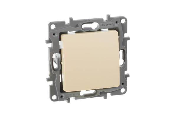 Механизм выключателя 1-кл. СП Etika 10А IP20 250В 10AX безвинт. зажимы сл. кость Leg 672301