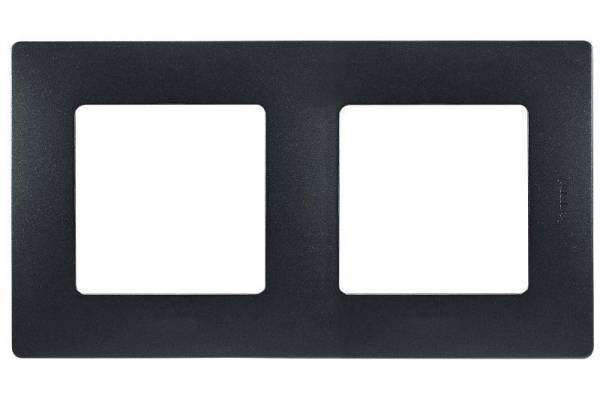 Рамка 2-м Etika антрацит Leg 672582