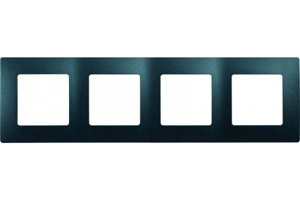 Рамка 4-м Etika антрацит Leg 672584