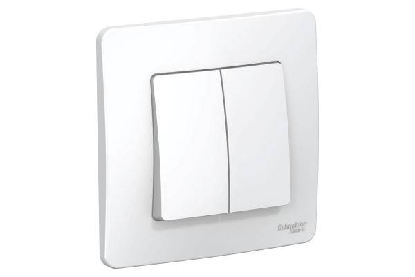 Выключатель 2-кл. СП Blanca 10А IP20 (сх. 5) 250В бел. SchE BLNVS010501