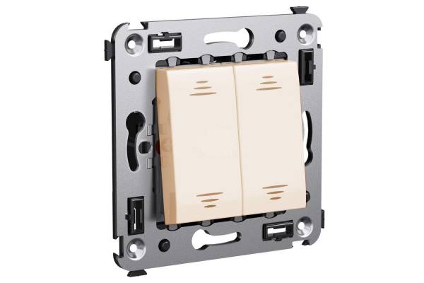 Выключатель 2-кл. 2мод. СП Avanti 