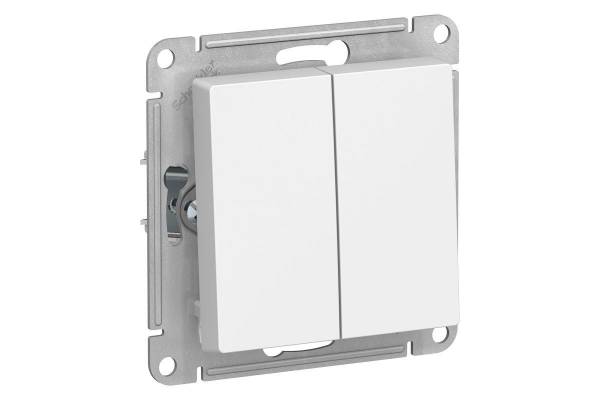 Механизм выключателя 2-кл. СП AtlasDesign 10А IP20 (сх. 5) 10AX бел. SchE ATN000151