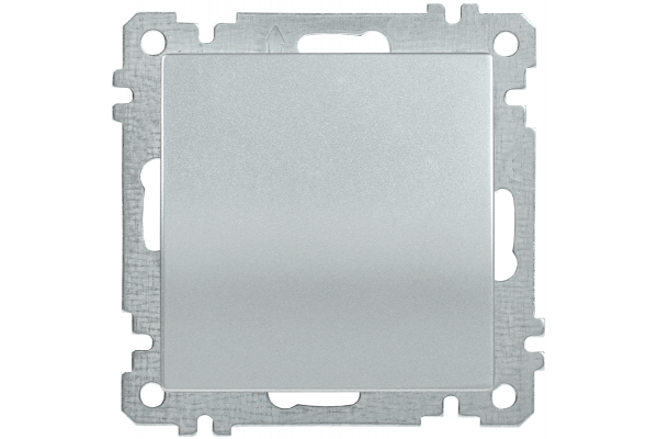 Механизм выключателя 1-кл. СП BOLERO ВС10-1-0-Б 10А серебр. ИЭК EVB10-K23-10