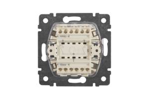 Механизм выключателя 2-кл. СП Valena 10А IP31 250В алюм. Leg 770105