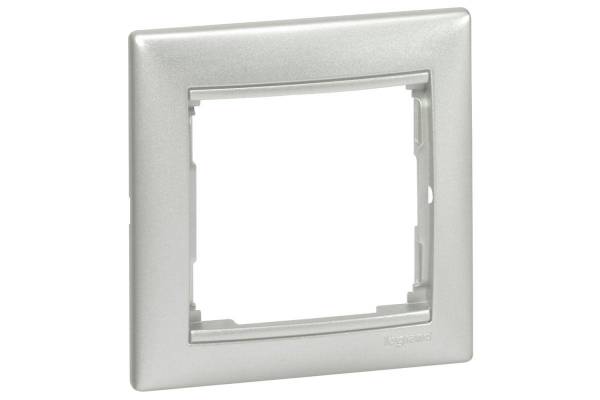 Рамка 1-м Valena алюм. Leg 770151