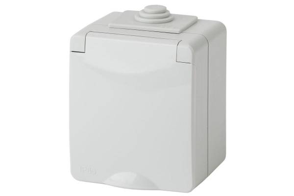 Розетка 1-м ОП Эра Эксперт 11-2601-03 16А IP65 250В 2P+E сер. Эра Б0035988