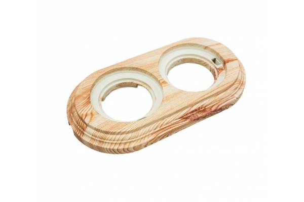 Рамка 2-м Лизетта ретро ABS-пластик карельская сосна Bironi BF1-620-13/PL