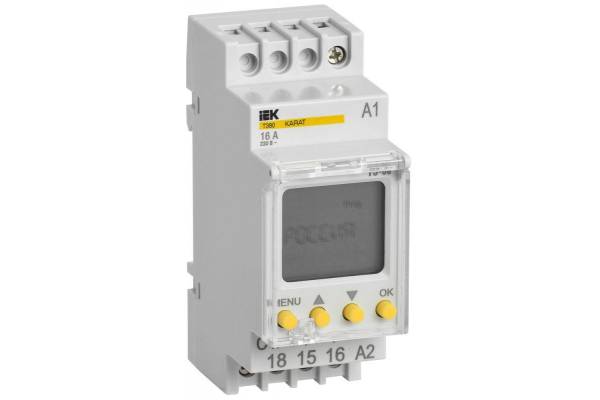 Таймер цифровой ТЭ80 16А 230В на DIN-рейку KARAT IEK MTA10-16-080
