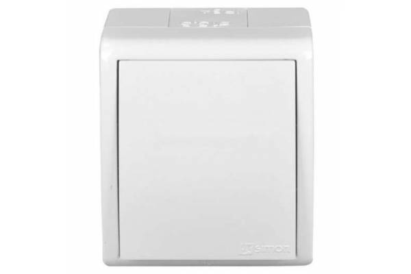 Выключатель 1-кл. ОП Simon 15 Aqua 10А IP54 винт. зажим бел. Simon 1594101-030