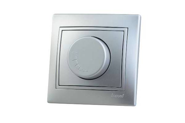 Светорегулятор СП 1000Вт Мира метал. сер. LEZARD 701-1010-157