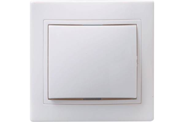 Выключатель 1-кл. СП Кварта 10А IP20 ВС10-1-0-КБ бел. IEK EVK10-K01-10-DM