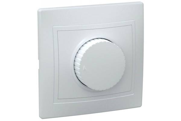 Светорегулятор поворот. СП КВАРТА IP20 ВСР10-1-0-КБ бел. IEK EDK10-K01-03-DM