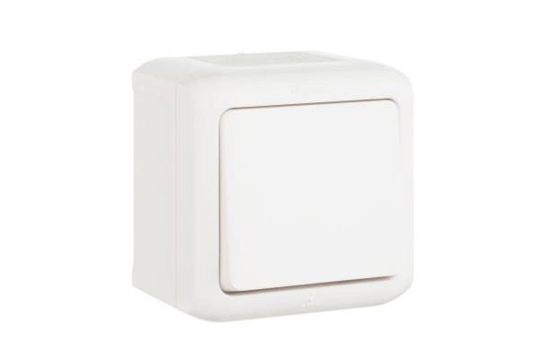 Выключатель 1-кл. ОП Quteo 10А IP44 250В 10AX бел. Leg 782300