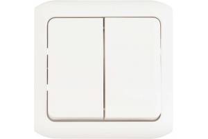 Выключатель 2-кл. ОП Quteo 10А IP44 250В 10AX бел. Leg 782302