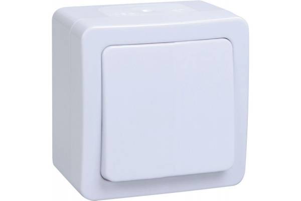 Выключатель проходной 1-кл. ОП Гермес Plus 10А IP54 ВСп20-1-0-ГПБ бел. IEK EVMP12-K01-10-54-EC