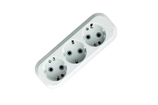 Колодка удлинителя 3-м АВС-пл. с заземл. UNIVersal E303