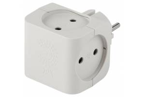 четверник б/з 16А IP20 SP-4-W бел. Эра