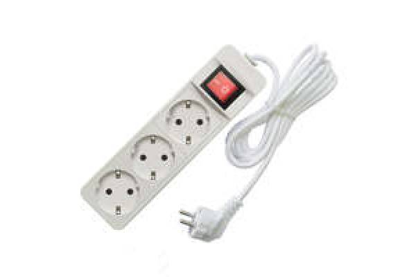 Удлинитель 3х5м с заземл. 10А IP20 2.2кВт с выкл. Союз 481S-7305