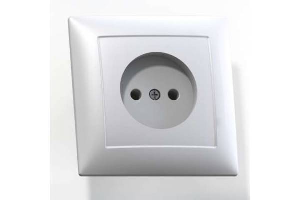 Розетка 1-м СП Селена РС16-369 16А IP20 бел. Кунцево 8110