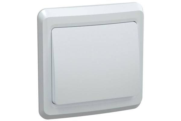 Выключатель 1-кл. СП Вега 10А IP20 ВС10-1-0-ВБ бел. IEK EVV10-K01-10-DM