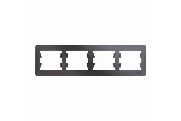 Рамка 4-м Glossa горизонт. графит SchE GSL001304