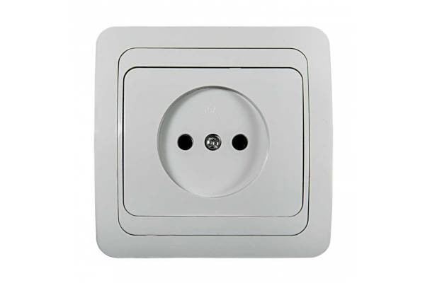 Розетка 1-м СП Classico 2022 16А IP20 бел. ASD / IN HOME 4680005959891