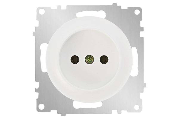 Механизм розетки 1-м СП Florence 16А IP20 без заземл. винт. контакты бел. 1E10301300 OneKeyElectro 2172766