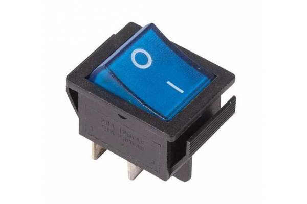Выключатель клавишный 250В 16А (4с) ON-OFF син. с подсветкой (RWB-502 SC-767 IRS-201-1) Rexant 36-2331
