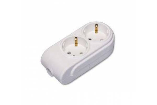 Колодка удлинителя 2-м с заземл. защ. шторки Makel N2210000