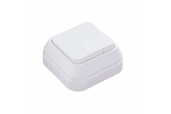 Выключатель 3-кл. ОП IP20 1вх. 3вых. бел. Makel 451A5