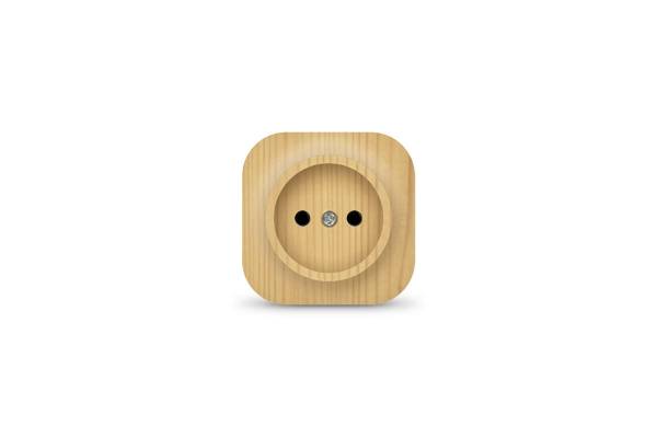 Розетка 1-м ОП 10А IP20 без заземл. сосна IONICH 1442