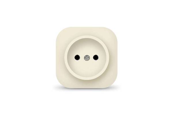 Розетка 1-м ОП 10А IP20 без заземл. сл. кость IONICH 1431