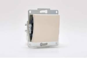 Механизм выключателя 1-кл. 1п СП Karina 10А IP20 крем. LEZARD 707-0388-100