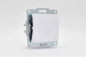 Механизм выключателя проходного 1-кл. 1п СП Karina 10А IP20 бел. LEZARD 707-0288-105